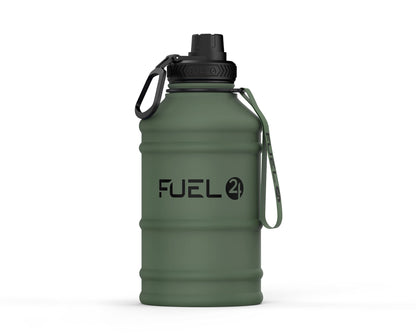 Fuel24 Extra Strong Stainless Steel Water Bottle 1.3L & 2.2L - Leakproof & BPA-Free - Durable Metal Bottle for Gym, Sports Jug for Adults