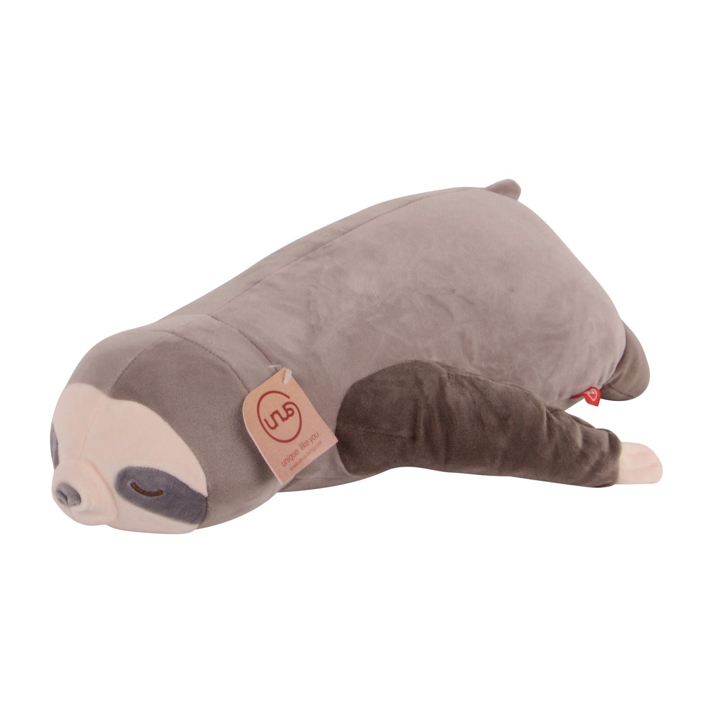 UNUS Sloth Plush Toy Pillow, 50 cm, Gray, Side Sleeper Pillow soft and fluffy, Nursing Pillow, Pregnancy Pillow