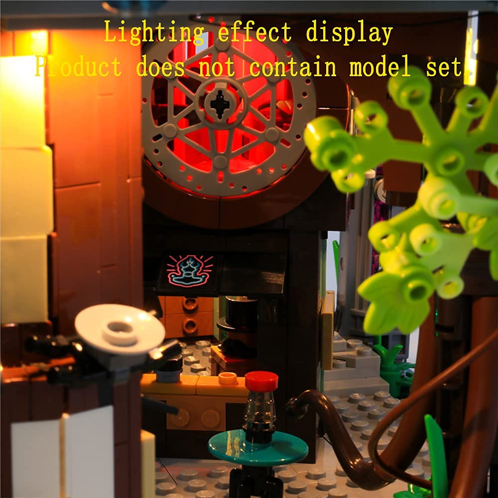 GEAMENT LED light set for Ninjago City Gardens compatible with Lego 71741 (model set not included)