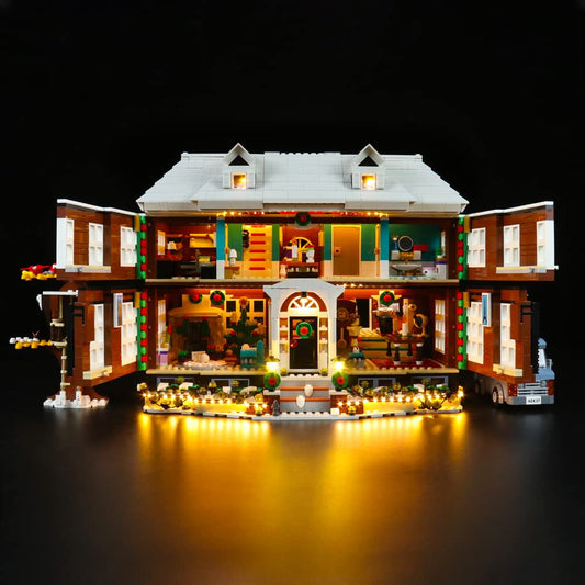 LocoLee LED light set compatible with LEGO Home Alone, decorative LED lighting set compatible with LEGO 21330 Exclusive Collectible Light Kit. Lights only, no model included (Standard).