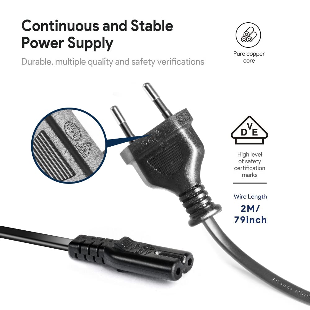 KFD power supply AC adapter 100-240V charger for Dometic compressor cooler CFX3 car fridge freezer, Waeco CFX-35 CDF-36 CDF-26 CF-50 replacement cable, Mobicool MCF40, Alpicool Bodega BougeRV 12V