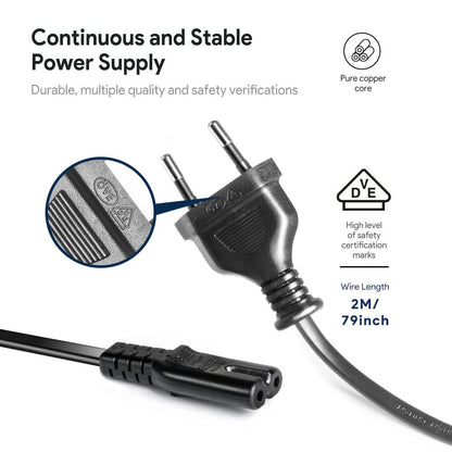 KFD power supply cooler box replacement cable charger for Waeco CF-18 compressor, DOMETIC, Alpicool, ARB, ICECO, 230V adapter Kesser power cable electric refrigerator freezer 14.5V 6A connection cable freezer box