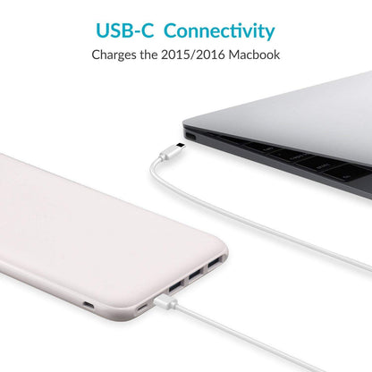 Charmast Power Bank, Ultra Slim Powerbank 26800mAh with 4 outputs & 3 inputs, USB C In & Out External Portable Chargers Compatible with iPhone 16/15/14/13/12 Pro Max Plus iPad Samsung Huawei Tablet (White)