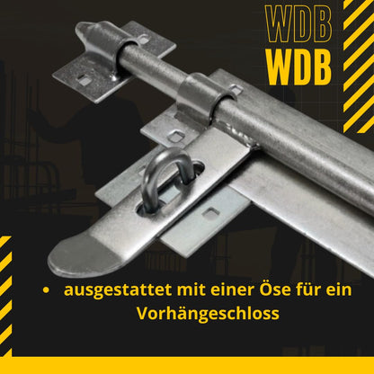 WDB door bolt 270 mm - door latch - garden gate latch - slide bolt - latch for the gate - bolt latch