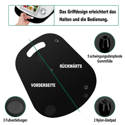 for Thermomix TM6 TM5 sliding board Acrylic, Ticanros Premium Quick Move Rolling Board for Thermomix Vorwerk Kitchen Machine TM6 Accessory Base Board, Glossy Black