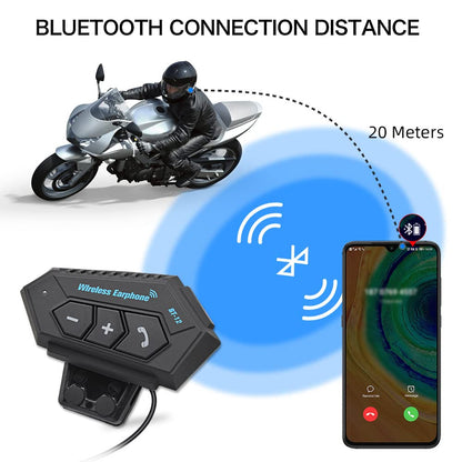 OBEST Motorcycle Bluetooth Headset, helmet headset with hands-free communication system and noise reduction for a variety of helmet mounted.