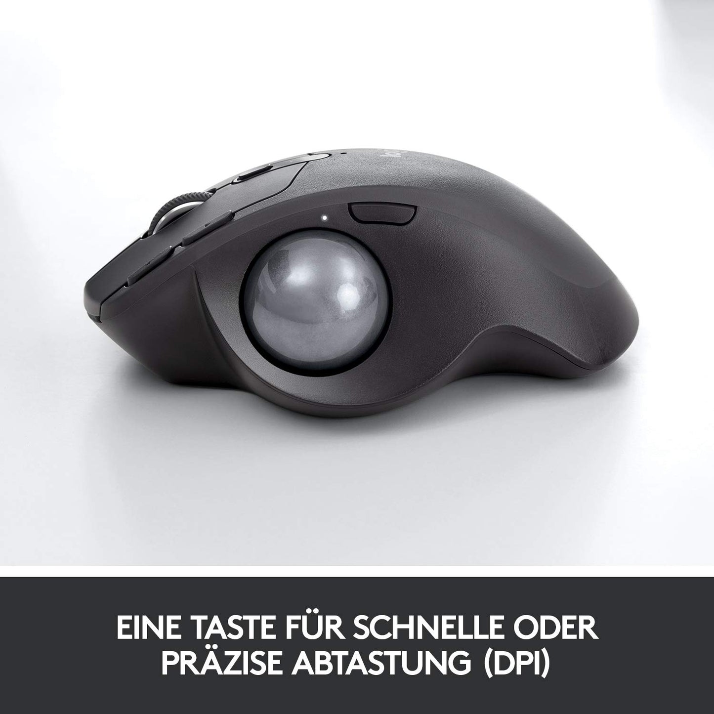 Logitech MX Ergo Wireless Ergonomic Trackball Mouse, 2.4GHz connection via Unifying USB receiver, 4-month battery life, adjustable angle, multi-device, PC/Mac/iPadOS - Graphite