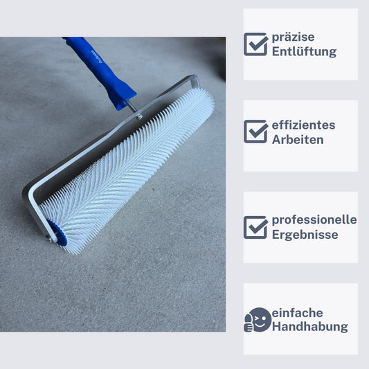 50cm Spiked Roller Venting Roller Levelling Roller Hedgehog Roller Nail Roller + Bracket (11mm spike length)