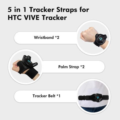 AMVR Tracker Belt + 2 arm strap + 2 palm strap Full Body Tracking for HTC Vive Trackers 3.0/2.0 VR Bundle, Vive Tracker Accessories (5-piece set)