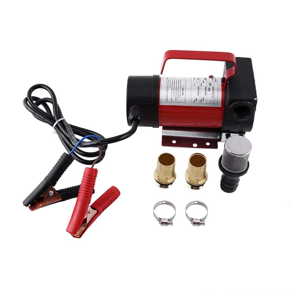 12V oil suction pump diesel pump, fuel pump gasoline pump 12V electric oil pump oil transfer pump pumping liquid 12V 160W 40L/min for and kerosene