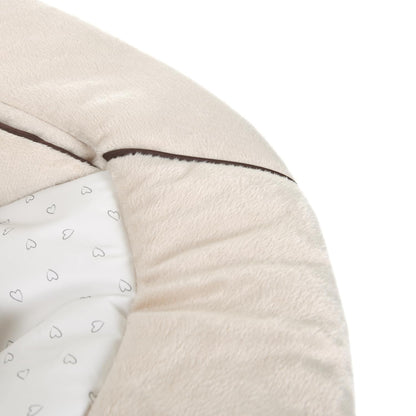 Hauck 2in1 Baby Bouncer & Newborn Attachment for Alpha+ & Beta+ Wooden High Chair Alpha Bouncer 2in1, for babies from birth up to 9 kg, with 3-point harness, teddy insert, and rocking frame (Hearts Beige)