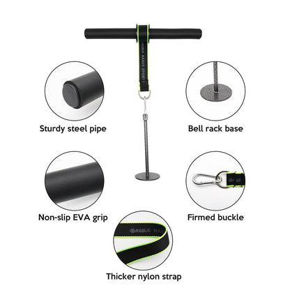 ValueHall Forearm Trainer Arm Wrist Roller Cable Pulley System Arm Strength Training Cable Pull with Non-Slip for Home Gym Fitness Muscle Training V3A03