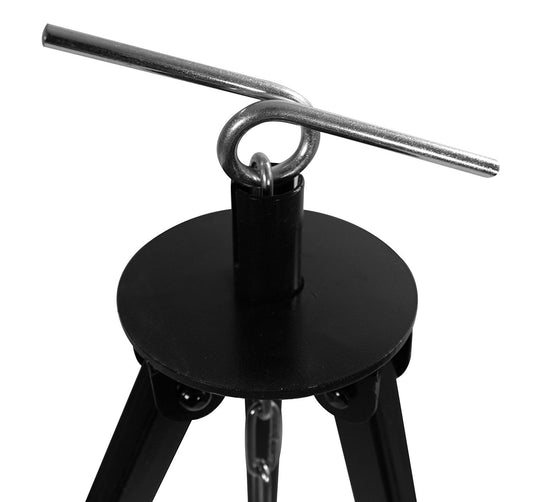 Goulash pot set 30 liters enameled with lid and telescopic tripod 180 cm height adjustable by chain hoist / fire pot - soup pot - mulled wine pot - mulled wine kettle - one-pot kettle