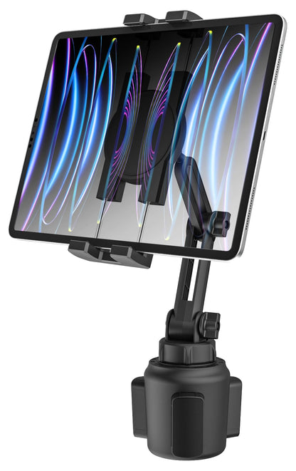 Oilcan car mount tablet cup holder, drink holder car iPad holder [Stable & Durable], car cup holder for iPad Pro Air Mini, Galaxy, Lenovo, Huawei, iPhone, etc. (4-12.9 inches)