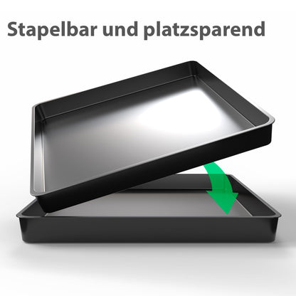 BigDean multipurpose tray 60x60x7cm is perfect as a grill grate tray, litter tray, or mortar tray - high-quality plastic tray