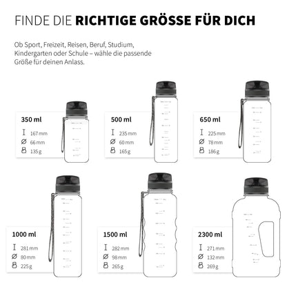 720°DGREE water bottle 1l sport “uberBottle“ softTouch + strainer - BPA-Free - Bottle for college, work, fitness, bike, outdoor, job - Sport bottle made of Tritan - Lightweight, shockproof, reusable