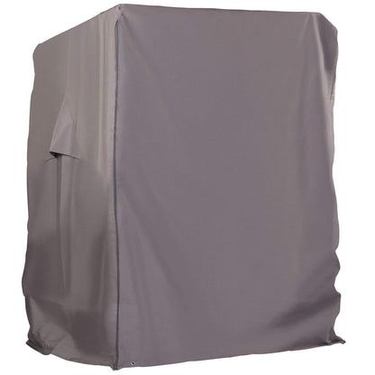 Hanse Beach Chair Cover made of 600D Oxford fabric with extra flexible velcro closure, Premium Beach Chair Cover 120cm wide in gray.