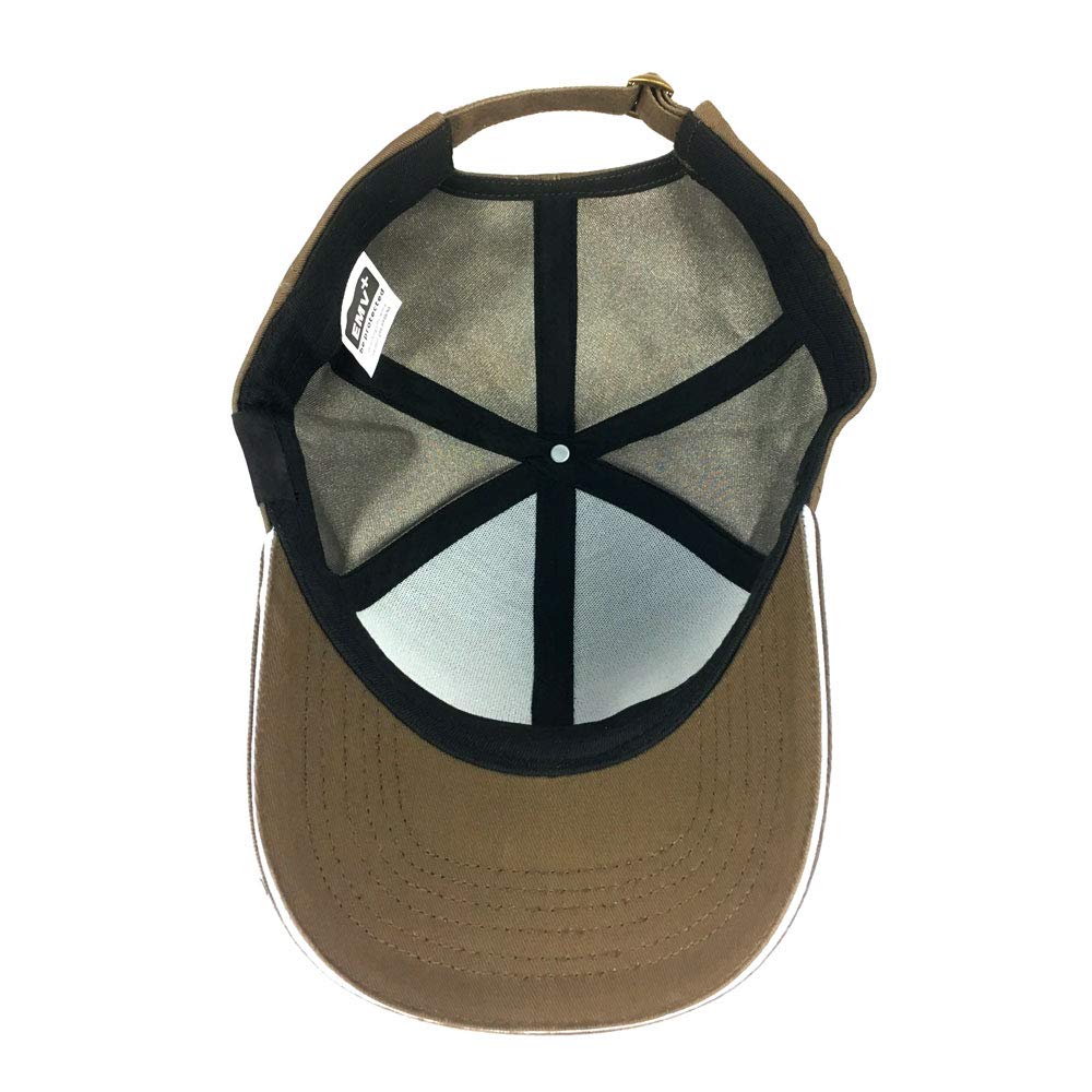EMF+ radiation protection anti-radiation baseball cap (blue) with silver fiber blocks cell phone radiation, wifi, and 5G.