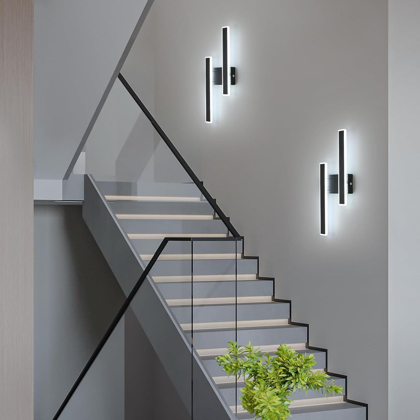 Attractive Indoor Modern Wall Light, 32W 3600LM LED Wall Lamp, Creative Long Parallel LED Wall Light for Living Room Bedroom Hallway Staircase, Warm White|Cool White|Neutral White