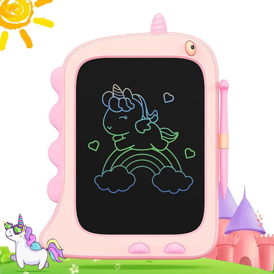 ORSEN LCD Writing Tablet Toy for 3 4 5 6 7 8 Year Old Girls Boys, 8.5-Inch Colorful Screen Drawing Board Writing Pad, Birthday Christmas Gifts for Girls Unicorn Toy (Pink)