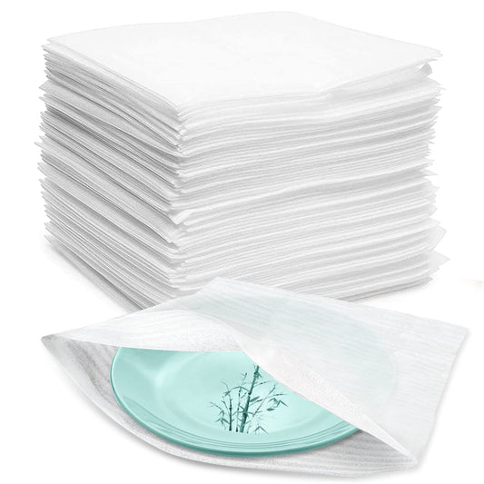 Packaging materials 100pcs Bubble wrap Moving boxes Foam packaging Moving supplies Foam sheets for moving Dish storage (30cm*30cm)