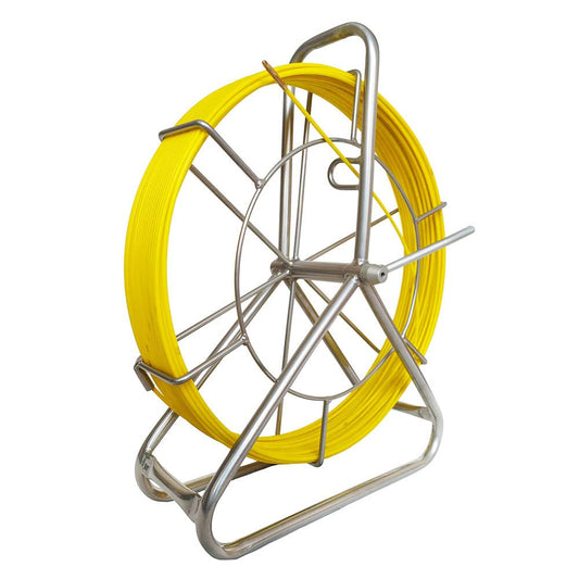IRSCorp Fiberglass Cable Reel 100m Ø 4.5mm fiberglass rod including steel reel fish tape 304 stainless steel fish tape tube rodder reel