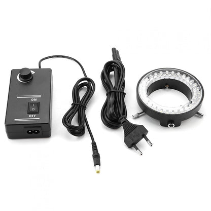 3.5W LED microscope ring light, microscope LED illumination lamp brightness adjustable ring lamp lighting light 100-240V (European regulations)