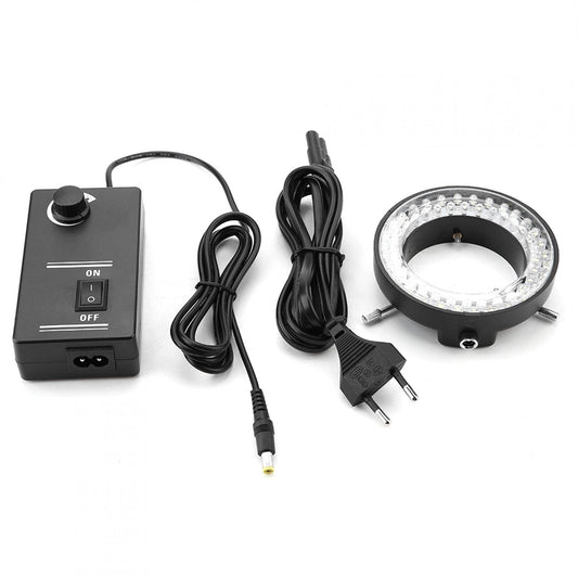 3.5W LED microscope ring light, microscope LED illumination lamp brightness adjustable ring lamp lighting light 100-240V (European regulations)
