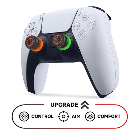 ProFPS PS5 Accessories / PS4 Accessories - 6X Precision Rings & 2X Mixed PS5 Sticks (Duo Pack) - Enhance Aim Assist & Thumbstick Movement with PS5 Controller Accessories - PS5 Accessories & PlayStation Accessories