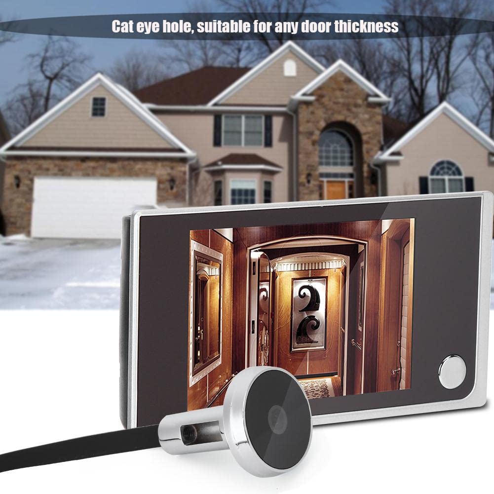 MAGT Door Viewer Camera, 3.5 inch LCD Digital Peephole 120 Degree Viewing Angle Door Camera Electronic Door Spy Camera Home Visual Door Viewer Door Eye