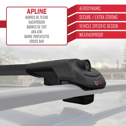 Apline compatible with Cupra Formentor 2020-2024 roof rack ACE-1 black luggage carrier.