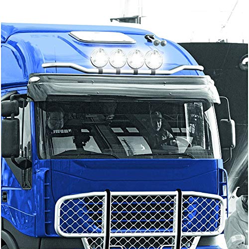HELLA Rallye 3000 Round Auxiliary Lights 12V - 24V Halogen 24W with ECE approval, with cap. High beam headlights for trucks, SUVs, pickups, off-road 4x4 vehicles - 1F8 006 800-051.