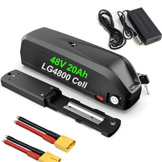 48 Volt 20Ah Ebike Battery - 48V lithium-ion battery for 1500W 1200W 1000W Ba-fang and other Ebike conversion wheel kit front hub motors.