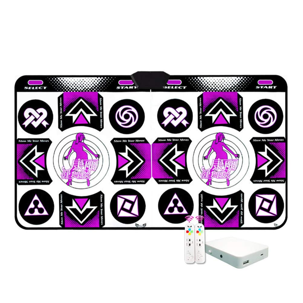Stecto Double Dance Mat, non-slip, durable, wear-resistant, Dance Mat, Dance Mat, Dance Mat, Pad Dancer Blanket with USB PC, 165 x 81 cm.