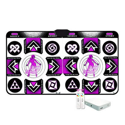 Stecto Double Dance Mat, non-slip, durable, wear-resistant, Dance Mat, Dance Mat, Dance Mat, Pad Dancer Blanket with USB PC, 165 x 81 cm.