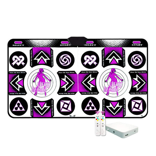 Stecto Double Dance Mat, non-slip, durable, wear-resistant, Dance Mat, Dance Mat, Dance Mat, Pad Dancer Blanket with USB PC, 165 x 81 cm.