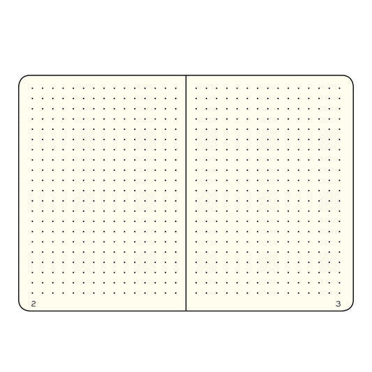 Lighthouse1917 369780 Notebook Medium (A5), Hardcover, 251 numbered pages, Apricot, dotted.