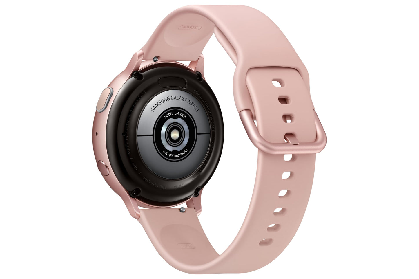 Samsung Galaxy Watch Active2, aluminum fitness tracker with a large display, long-lasting battery, water-resistant, 44mm, Bluetooth, Gold.