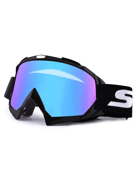 SGTTX Motorcycle Goggles, ATV Dirt Bike Off-Road Racing MX Goggles Anti-UV Protection Goggles Windproof Dustproof Motocross Goggles Anti-Scratch Motorcycle Goggles for Cycling/Riding/Climbing/Skiing