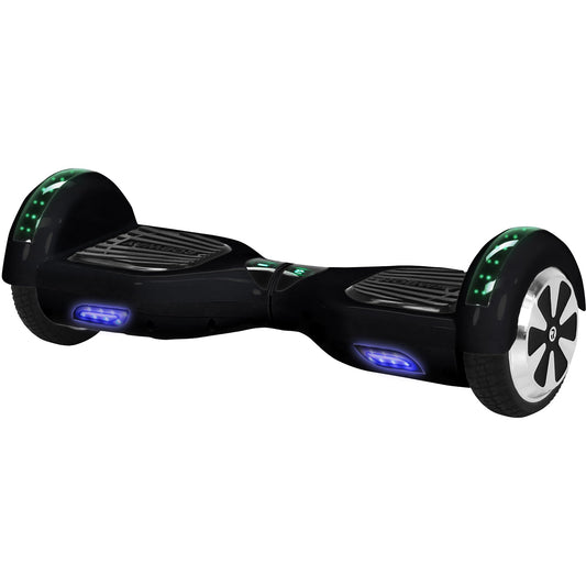 Robway W1 Hoverboard | ORIGINAL ® Hoverboards for kids, teenagers & adults - APP control - 2 x 350 Watt motors - Self-balance function - Bluetooth (Black)