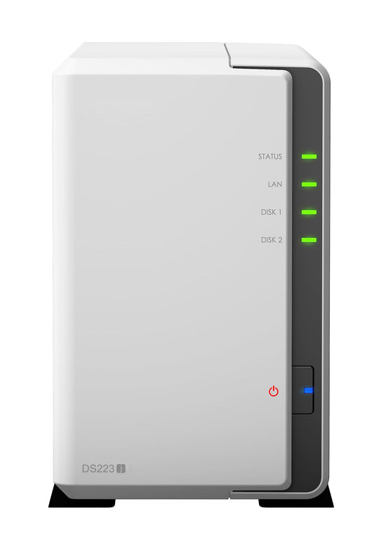 Synology DS223J 2 Bay Desktop NAS, white
