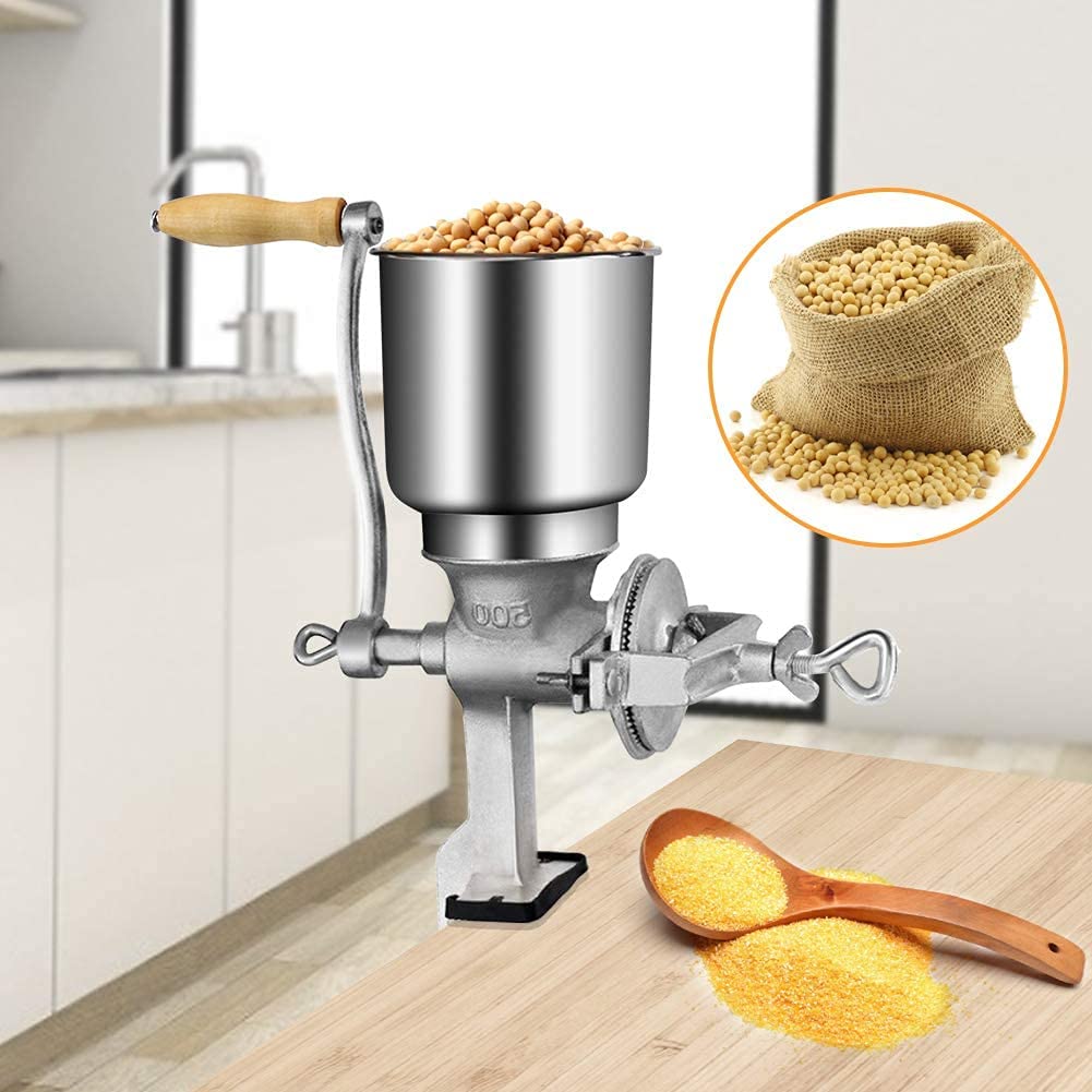 Universal - Corona, manual grain mill, grains, corn, flour mill, iron, kitchen utensils, table mounted, coffee beans, food, wheat, grains, oats, nuts