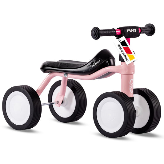 PUKY PUKYLINO Retro Rose | Indoor slide vehicle for children from 1 year | Walking aid | Baby toy | Ergonomic seat, safety handlebars & handlebar padding | Powder coating | Float wheels