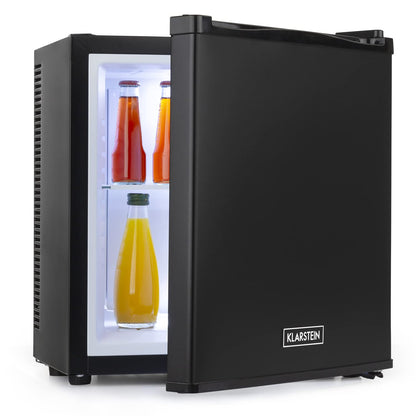 Klarstein mini fridge for rooms, 13L mini fridge for drinks & cosmetics, small minibar, fridge small & quiet, adjustable shelf, small skincare fridge 5-15°C