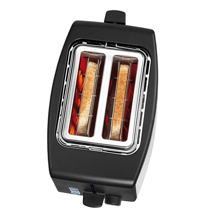 WMF Bueno Edition Toaster 2 Slice Stainless Steel, Two-slot toaster with bread roll attachment, 2 slices, 7 browning levels, 800 W, matte stainless steel