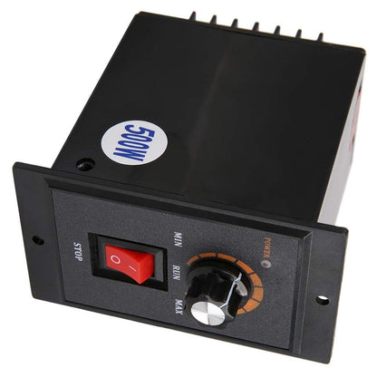 AC motor speed controller 220V 50/60Hz Single-phase Electric motor speed controller with Adjustable rotary switch (500W)