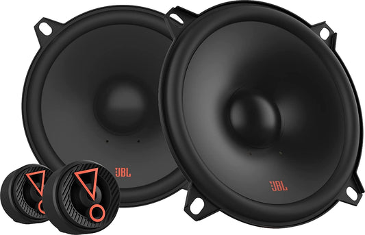 JBL Speaker Car Stage3 507CF - 135 Watt 2-Way Component Car Speaker Set by Harman Kardon - 13cm / 130mm / 5" Speakers without grille and 3.25cm tweeter, Black