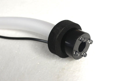 Arnusa fountain pump complete set with 3 LED lights incl. 3-way hose adapter, hose, and foam seals (1500L/H, RGB color changing)