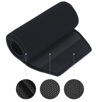 Bracoo waist trimmer belt for men and women, sweat belt for gym, sports, training, adjustable fitness belt, flexible neoprene waist belt, waist trainer for fitness training, SE22, S/M.