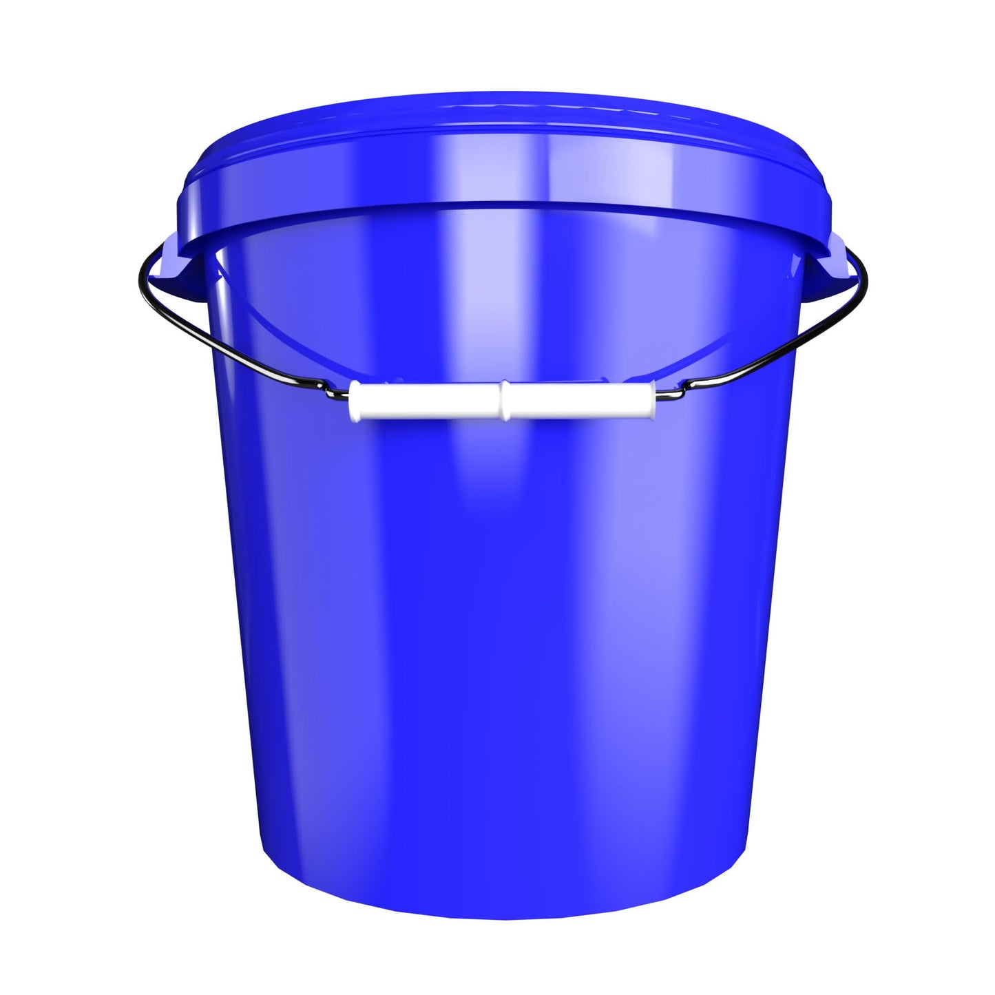 5 buckets with lids 30 liters Made in Germany - food-safe, stable, airtight - storage buckets for food, office supplies, kids' room, household, workshop, catering Blue